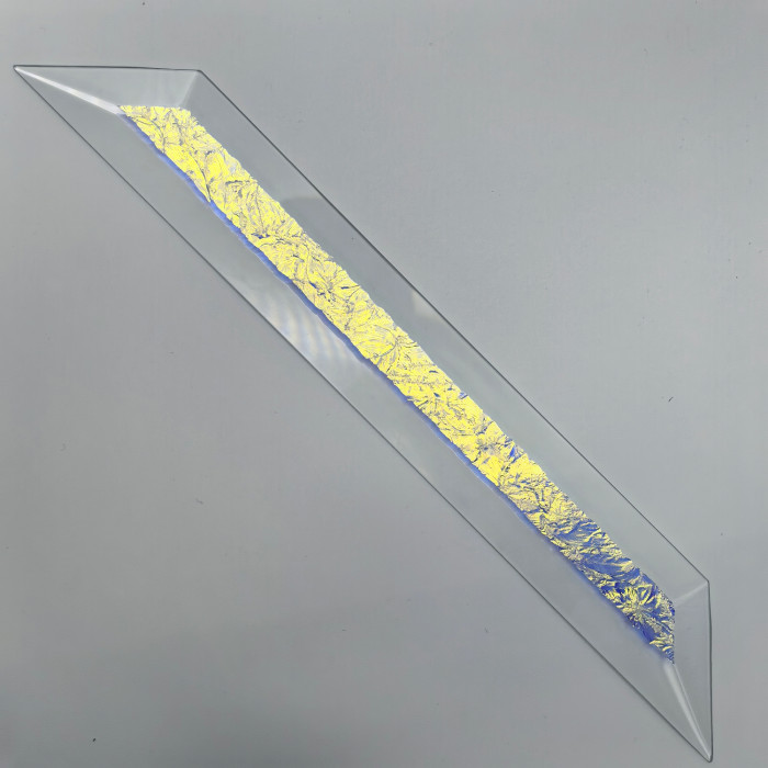 Бевелс AV121 дихроичный 36 х 267 мм синий мороз