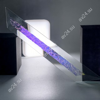 Бевелс AV121 дихроичный 36 х 267 мм синий мороз