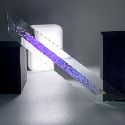 Бевелс AV121 дихроичный 36 х 267 мм синий мороз