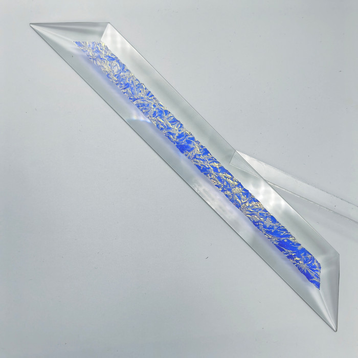 Бевелс AV121 дихроичный 36 х 267 мм синий мороз