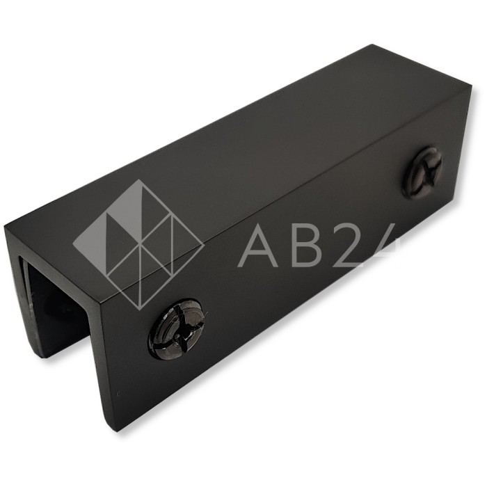 Коннектор верхний FDK-52 стекло-стекло Орион 180°, нержавейка/черный