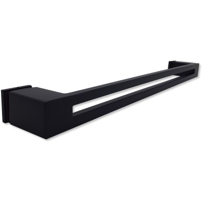 Ручка скоба FDR-93, 30х10х400х1.0 мм, нержавейка/черный