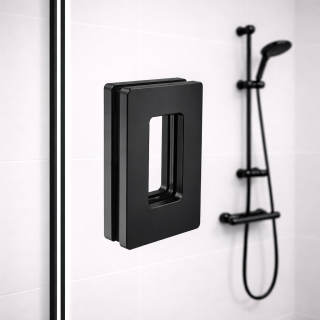 Ручка купе Дриада FDR-111, 122х70 прямоугольная, межосевое 100, нержавейка/черный