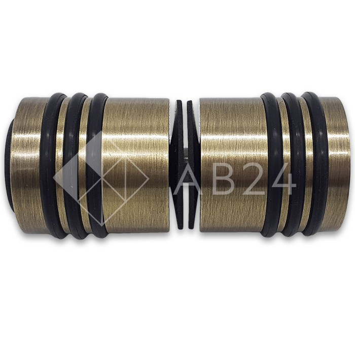 Ручка кноб Йота FDR-141 с одним резиновым торцом, латунь/бронза