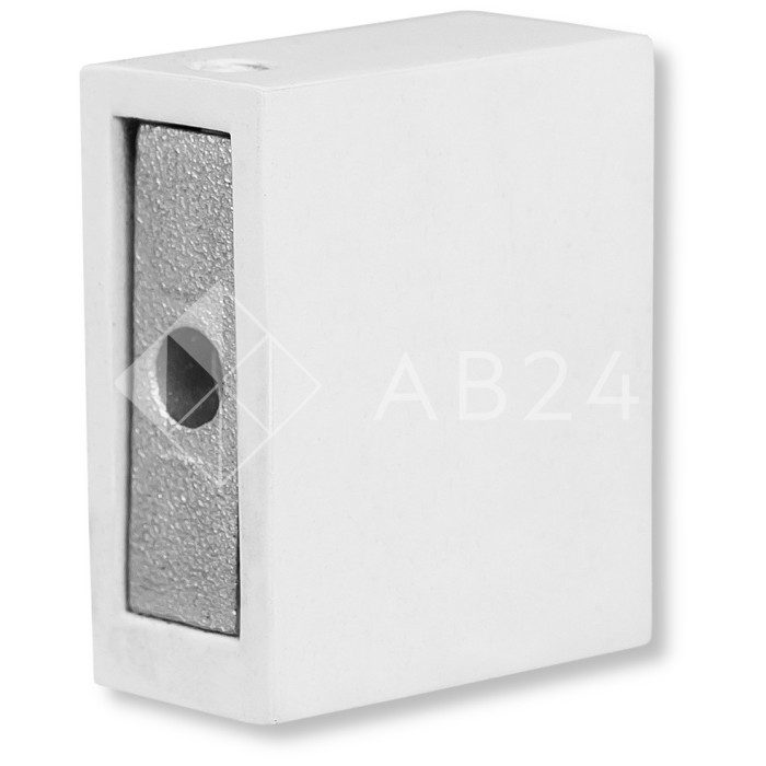 Крепление FDC-30 трубы 30х10 к стене, нержавейка/белый