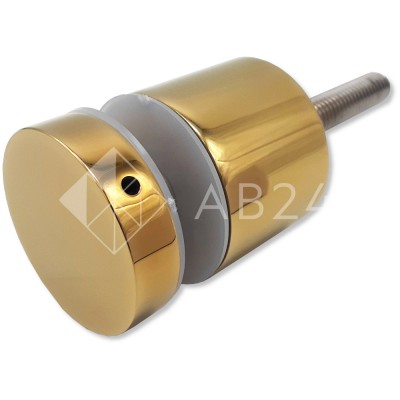 Стеклодержатель FKK-42.2, 10х30 мм Ø40 мм М12x1.75 для стекла, нержавейка/золото