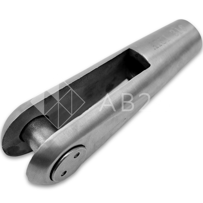 Наконечник FN-121 для ванта (тяги) правый М14, нержавейка/матовый