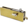 Замок FKZ-39 с круглым ригелем ключ/ключ, нержавейка/брашированное золото