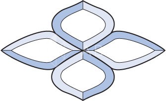 Бевелс AV51 фрамужный (4 элемента) 195 х 118 мм