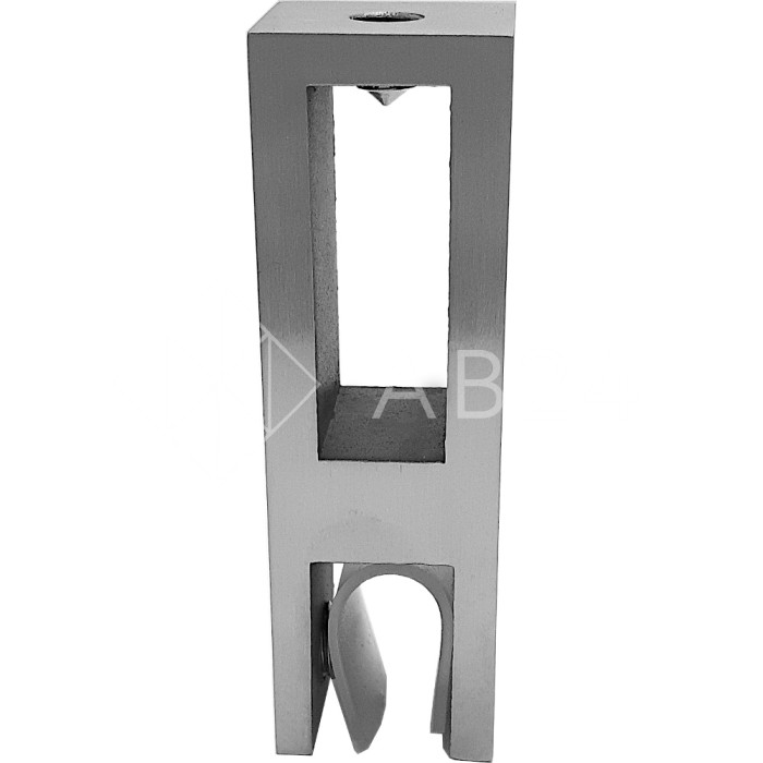 Держатель стекла FDC-31 сквозной 30х10 вертикальный, нержавейка/матовый