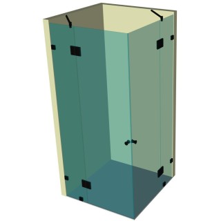 Душевая кабина угловая DK-207K на коннекторах