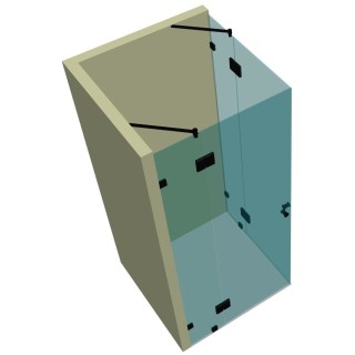Душевая кабина угловая DK-207K на коннекторах