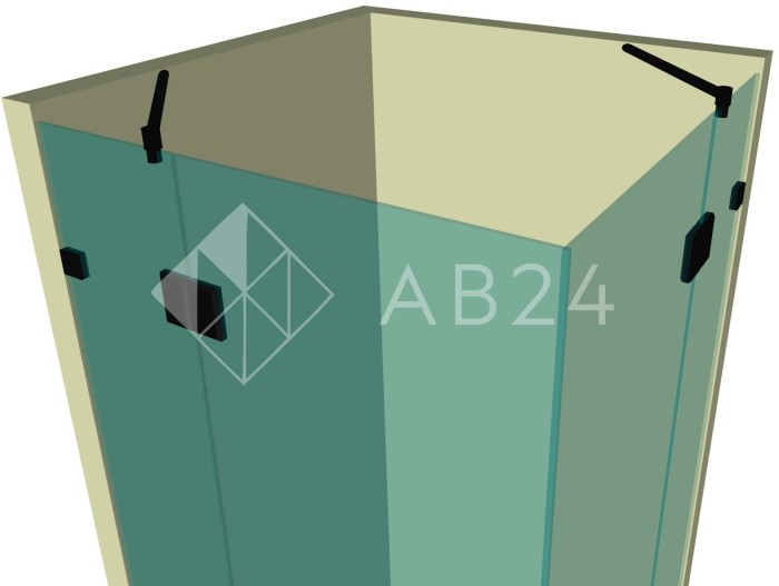 Душевая кабина угловая DK-207K на коннекторах