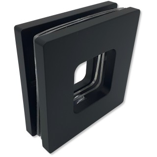 Ручка купе Дриада FDR-110, 77x77 квадратная, нержавейка/черный