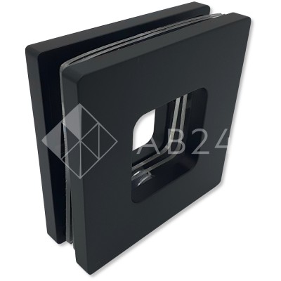 Ручка купе Дриада FDR-110, 77x77 квадратная, нержавейка/черный