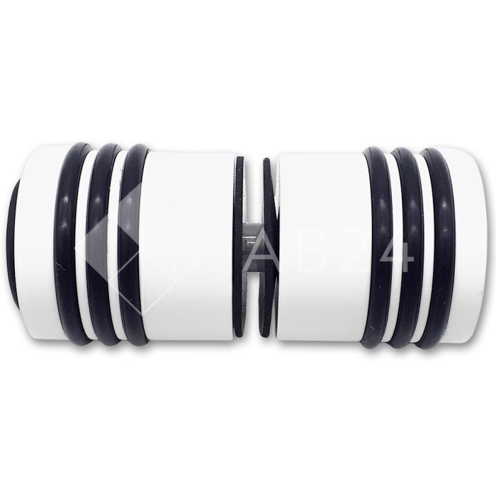 Ручка кноб Йота FDR-141 с одним резиновым торцом, латунь/белый