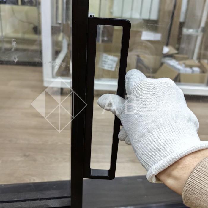 Ручка FDR-300 для стеклянной двери, алюминий/черный