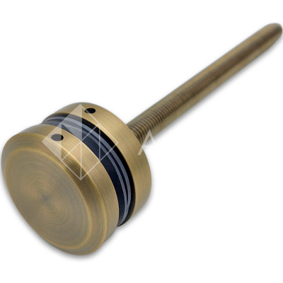 Стеклодержатель FKK-41.1, 10х10 мм Ø50 мм М12х1.75 для стекла, нержавейка/бронза