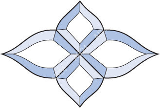 Бевелс AV51A фрамужный (4 элемента) 190 х 128 мм