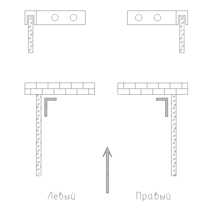 Угловой стабилизатор Диор FDK-1R стена-стекло 90° правый, нержавейка/полированный