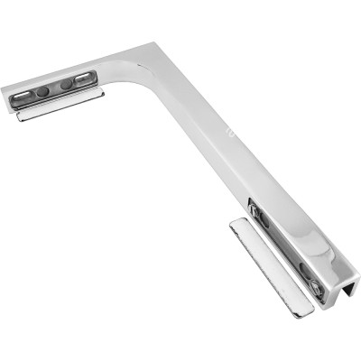 Угловой стабилизатор Диор FDK-1R стена-стекло 90° правый, нержавейка/полированный