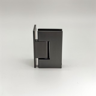 Петля Альфа α FDP-10 стена-стекло с бок. креплением, нержавейка/оружейная сталь