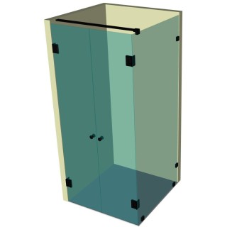 Душевая кабина угловая DK-206K на коннекторах