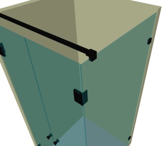 Душевая кабина угловая DK-206K на коннекторах