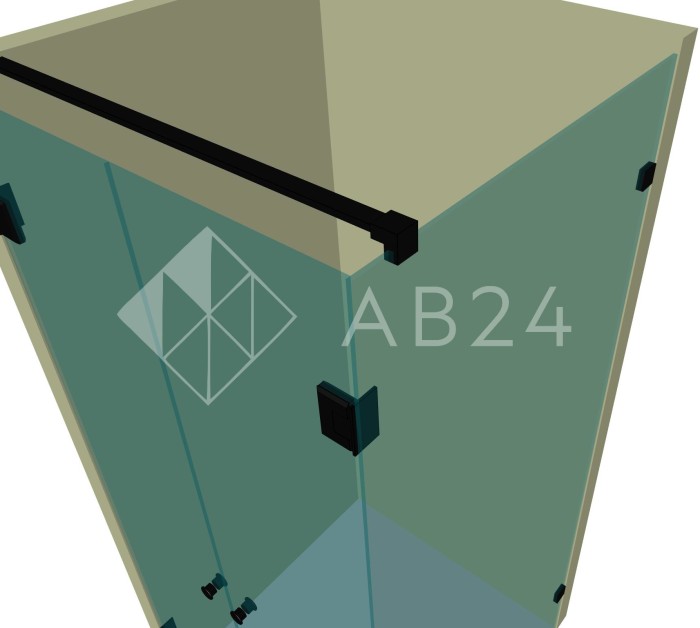 Душевая кабина угловая DK-206K на коннекторах