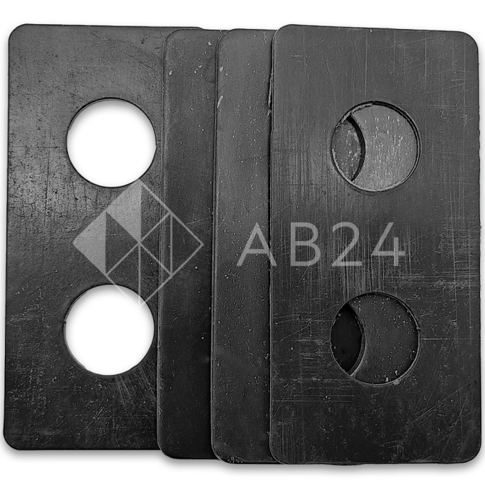 Комплект безасбестовых прокладок для петель серии Майя 4 шт, FDA-87 черный