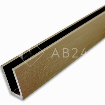 Профиль FDPA-50.22-DEF с дефектом для стекла 19х12.5х2 длина 2,2 м, алюминий/бронза