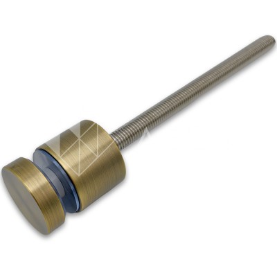 Стеклодержатель FKK-42.1, 10х30 мм Ø40 мм М12x1.75 для стекла, нержавейка/бронза