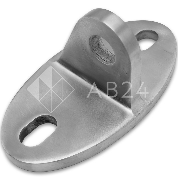 Крепление ванта (тяги) FN-122 к стене M14, нержавейка/матовый