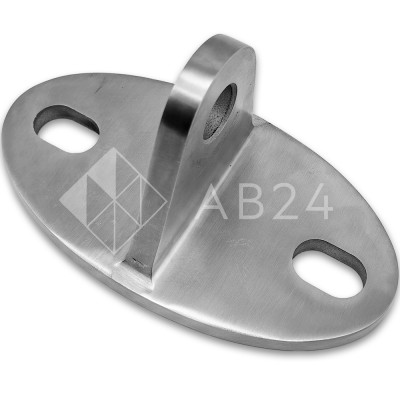 Крепление ванта (тяги) FN-122 к стене M14, нержавейка/матовый