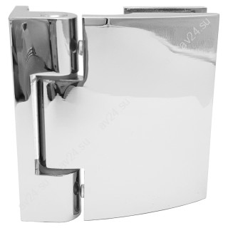 Петля FDP-114-DEF с дефектом Европа стена-стекло без крышек, латунь/хром