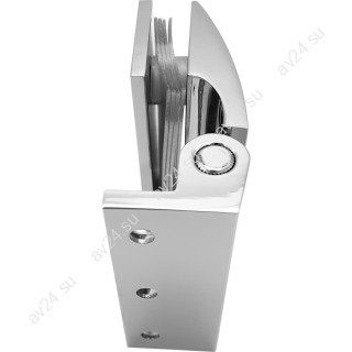 Петля FDP-114-DEF с дефектом Европа стена-стекло без крышек, латунь/хром