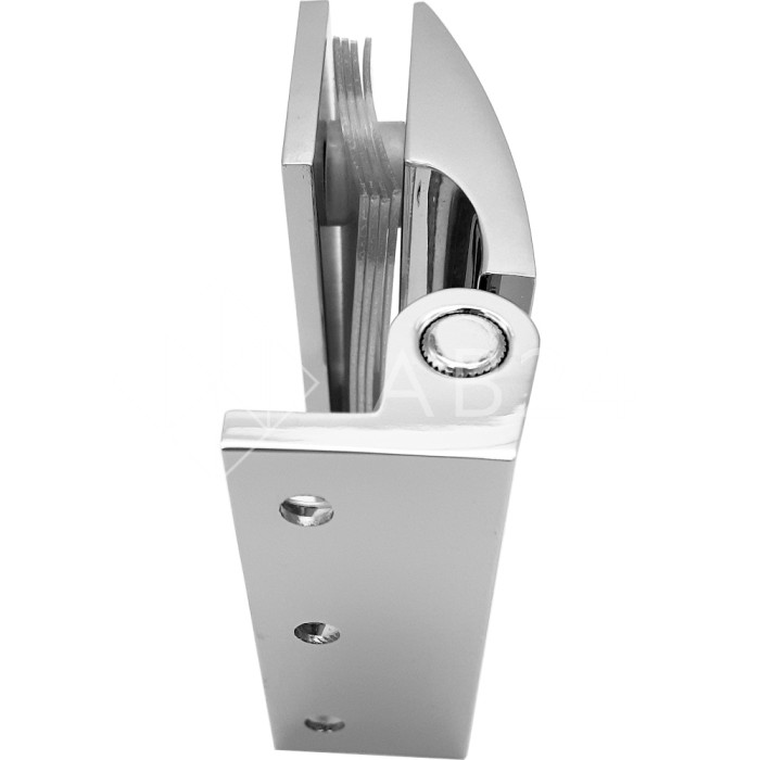 Петля FDP-114-DEF с дефектом Европа стена-стекло без крышек, латунь/хром