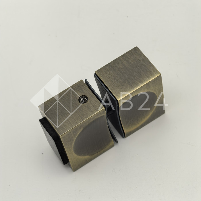 Ручка кноб FDR-66 с одним резиновым торцом, алюминий/бронза