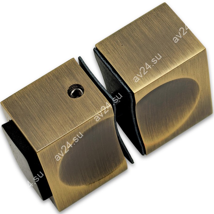 Ручка кноб FDR-66 с одним резиновым торцом, алюминий/бронза