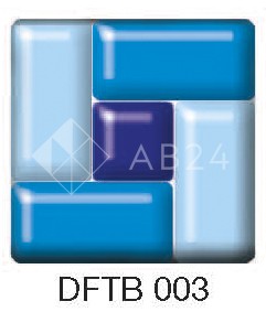 Фьюзинг квадрат DFTB 003 синего цвета, 4 см