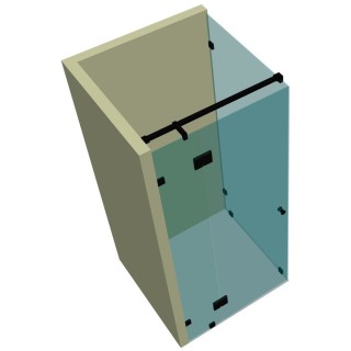 Душевая кабина угловая DK-205K на коннекторах