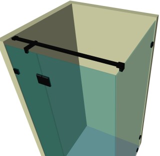 Душевая кабина угловая DK-205K на коннекторах