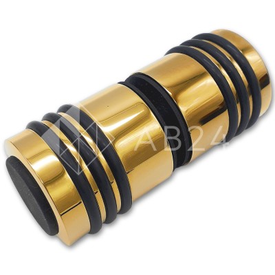 Ручка кноб Йота FDR-141 с одним резиновым торцом, латунь/золото