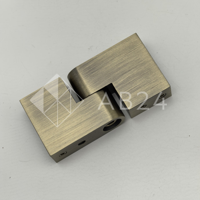 FDC-37 SUS304/BZ: Соединитель трубы 30х10 вертикальный 90°-180°, нержавейка/бронза