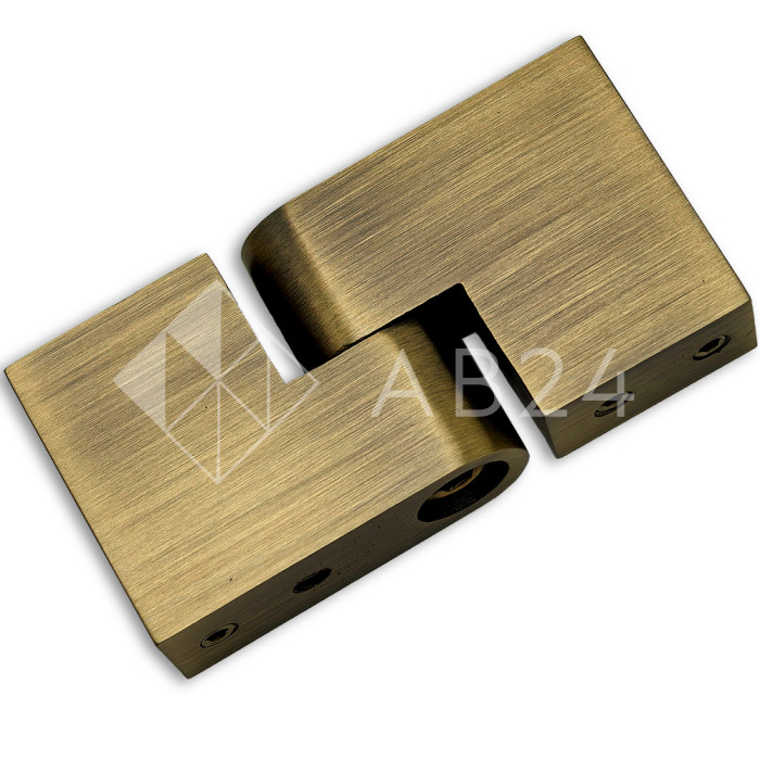 Соединитель FDC-37 трубы 30х10 вертикальный 90°-180°, нержавейка/бронза