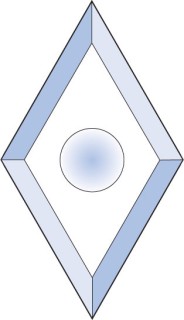 Бевелс AV139 ромб 100 х 175 мм