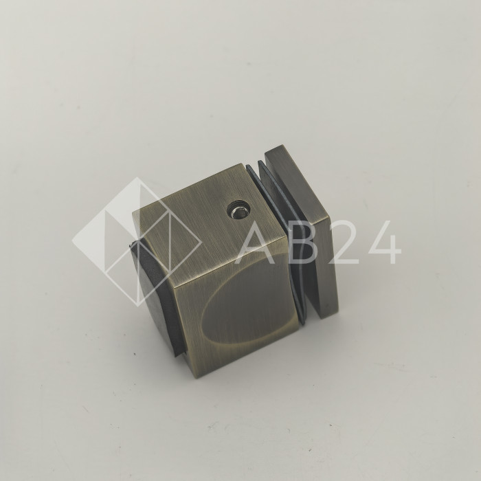 Ручка кноб FDR-67 с резиновым торцом (односторонняя), алюминий/бронза