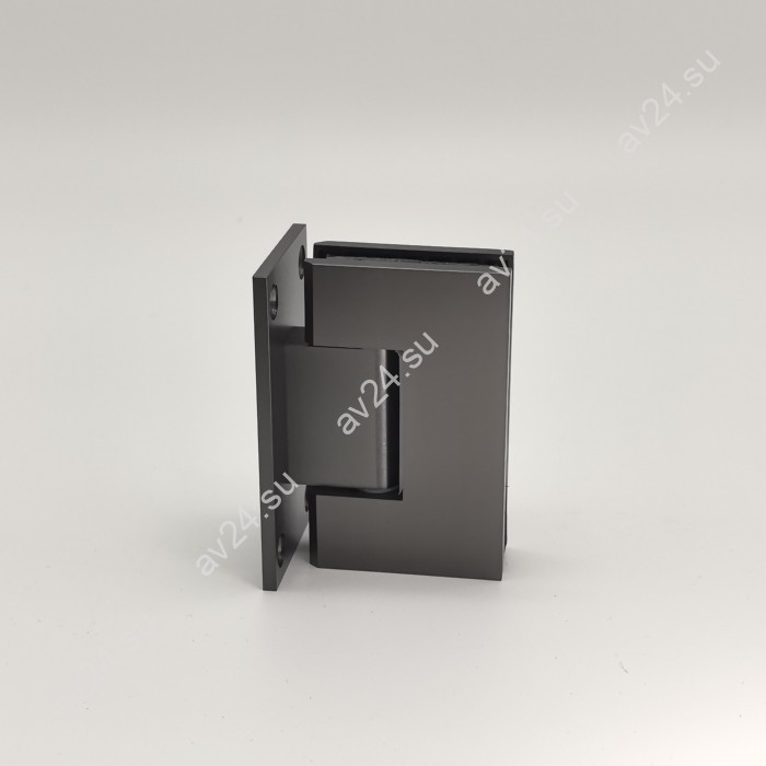 Петля Альфа α FDP-11 стена-стекло с центр. креплением, нержавейка/оружейная сталь