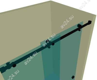 Душевая кабина раздвижная DK-101K на коннекторах