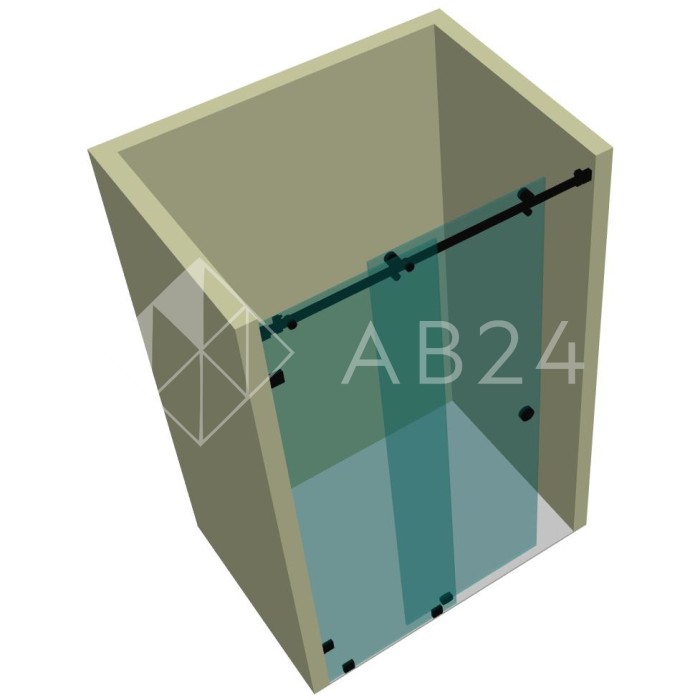 Душевая кабина раздвижная DK-101K на коннекторах